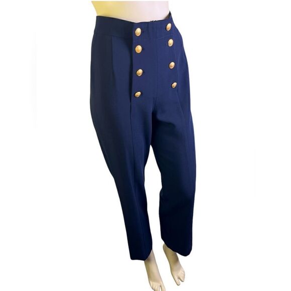 Awesome Vintage Navy Mondi Sailor Pants Perfect Condition Size 34 (2/4 US) - Picture 2 of 4